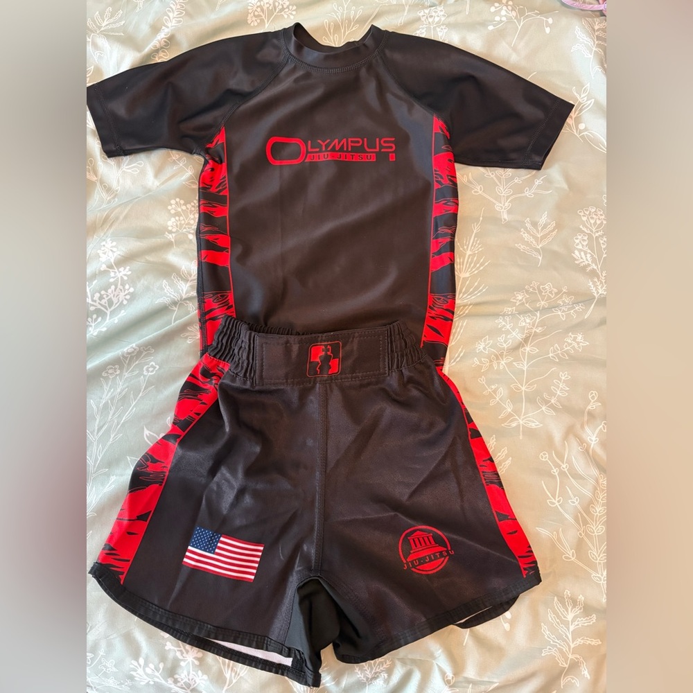 Olympus Black and Red Jiu-Jitsu Gear